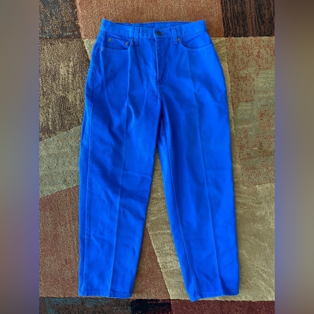 Y2K Vintage Newport News Jeanology Royal Blue Jeans Electric Blue